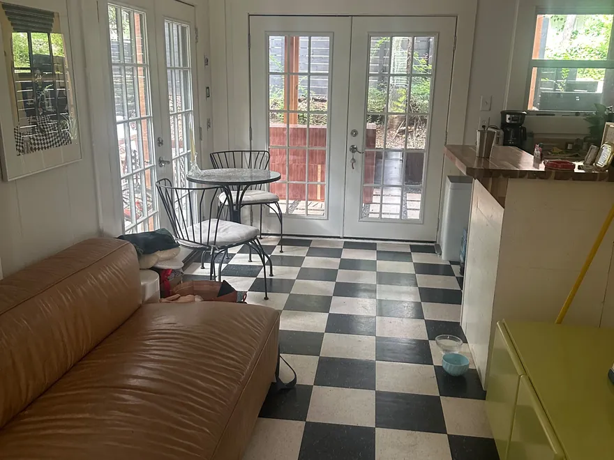 Before apartment cleaning - living area in a San Diego apartment
