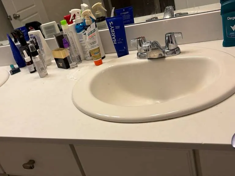 Before apartment cleaning - shower in a San Diego apartment
