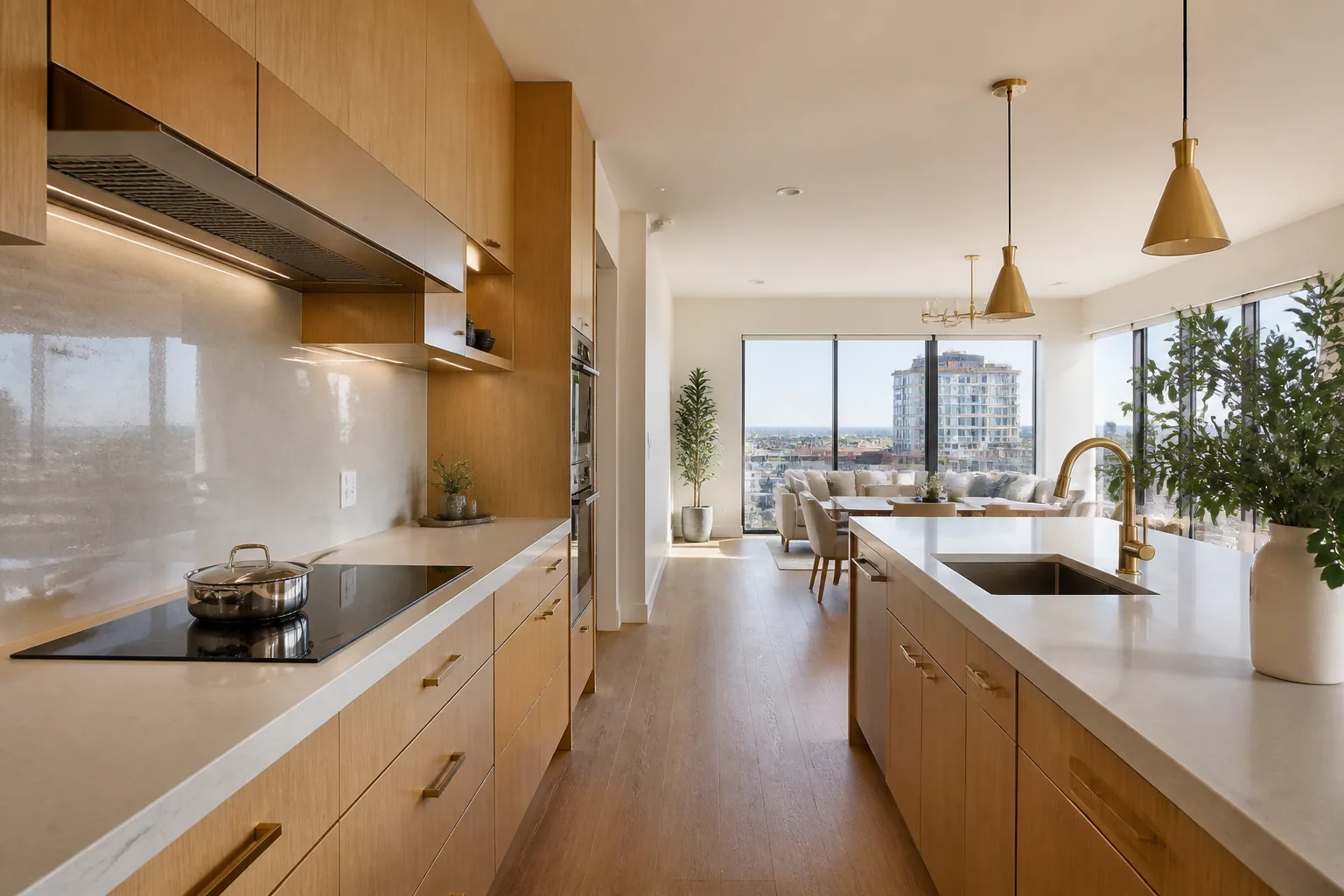 Spotless San Diego apartment kitchen after a professional apartment cleaning