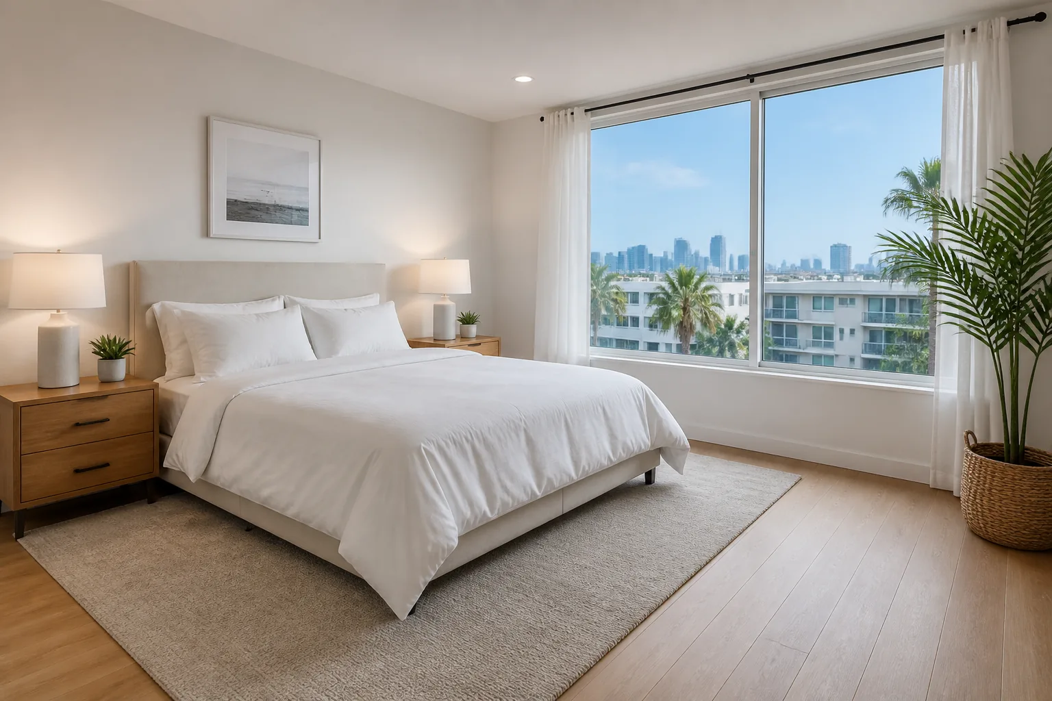 Move-In Apartment Cleaning San Diego - freshly cleaned bedroom ready for unpacking